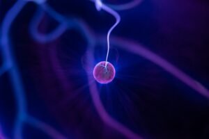 Glowing plasma energy discharge