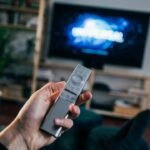 Television with streaming apps in a living room